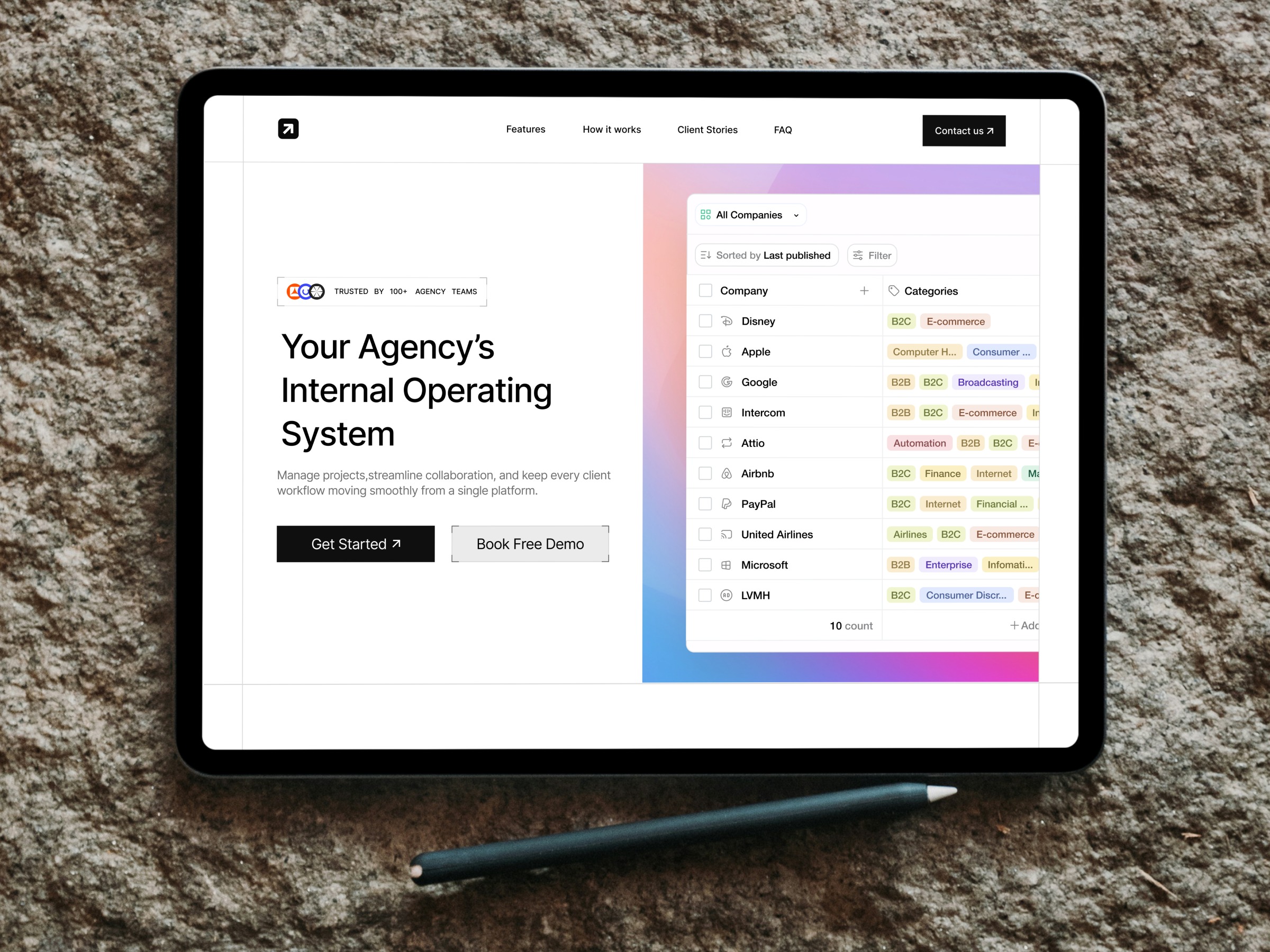 🚀 Agency OS — Modern SaaS Landing Page Image 0