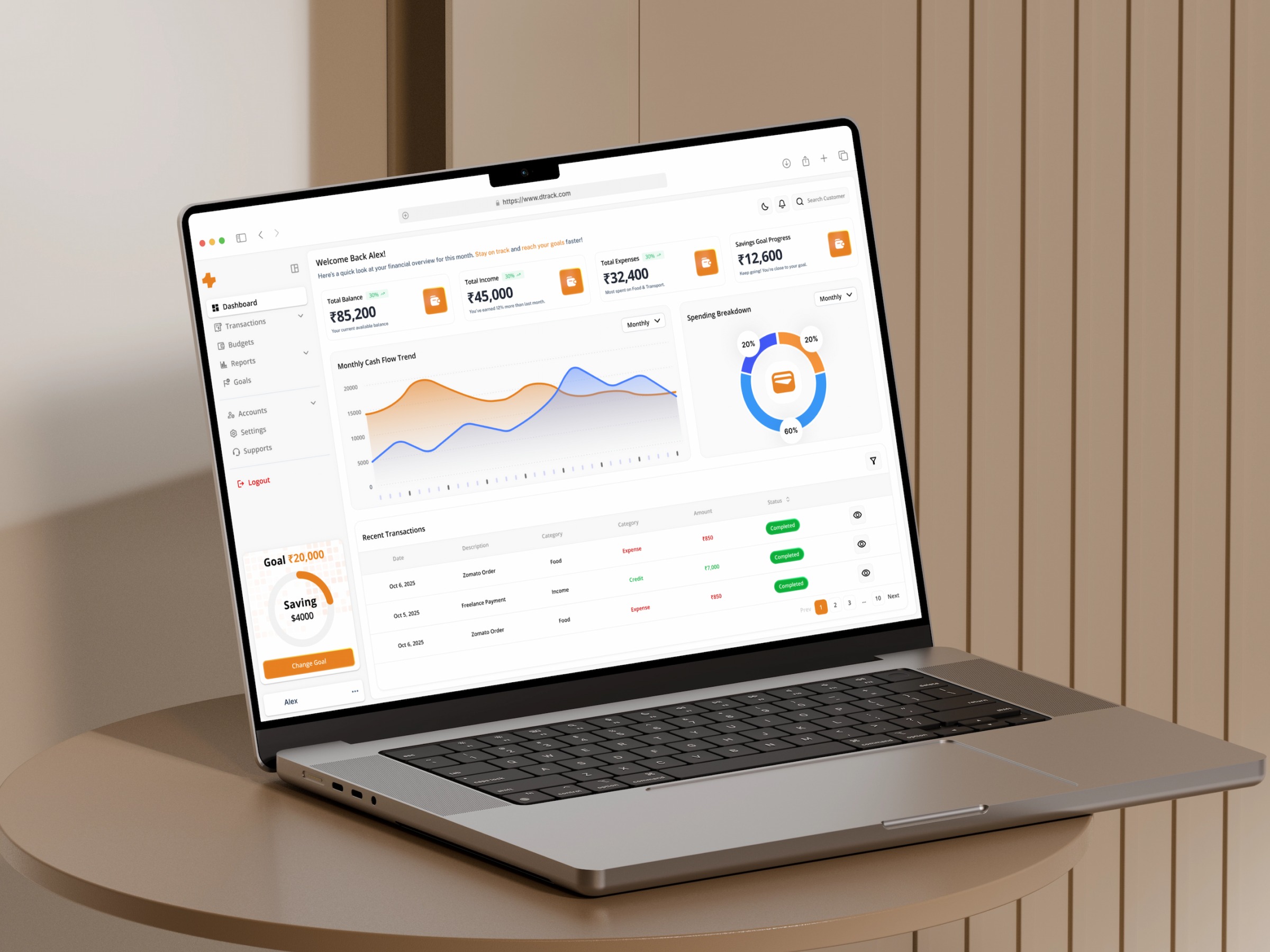 💳 Personal Finance & Expense Tracker Dashboard | SaaS Image 0
