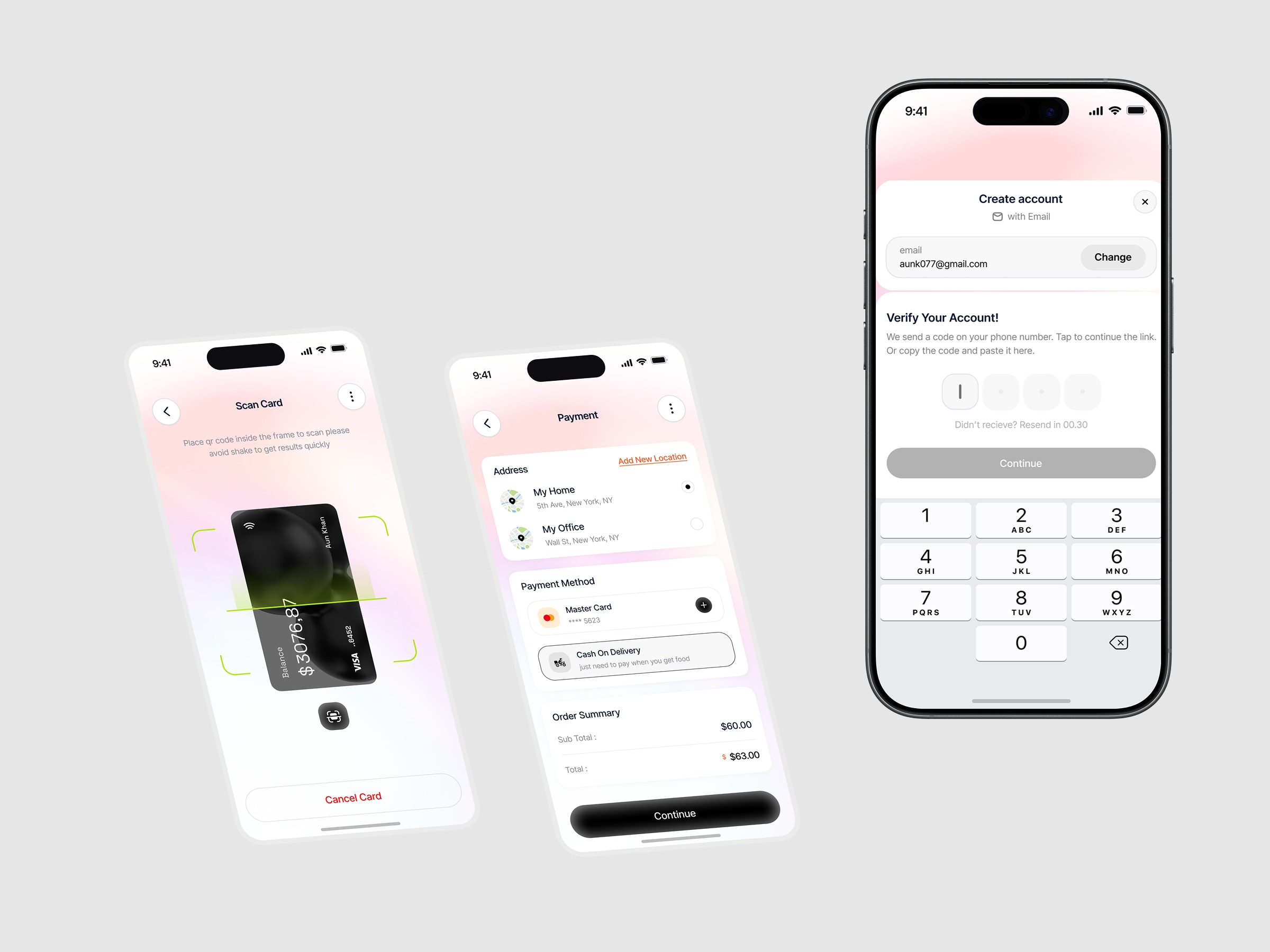 Food Delivery & Seamless Checkout App – Mobile UI/UX Concept Image 0