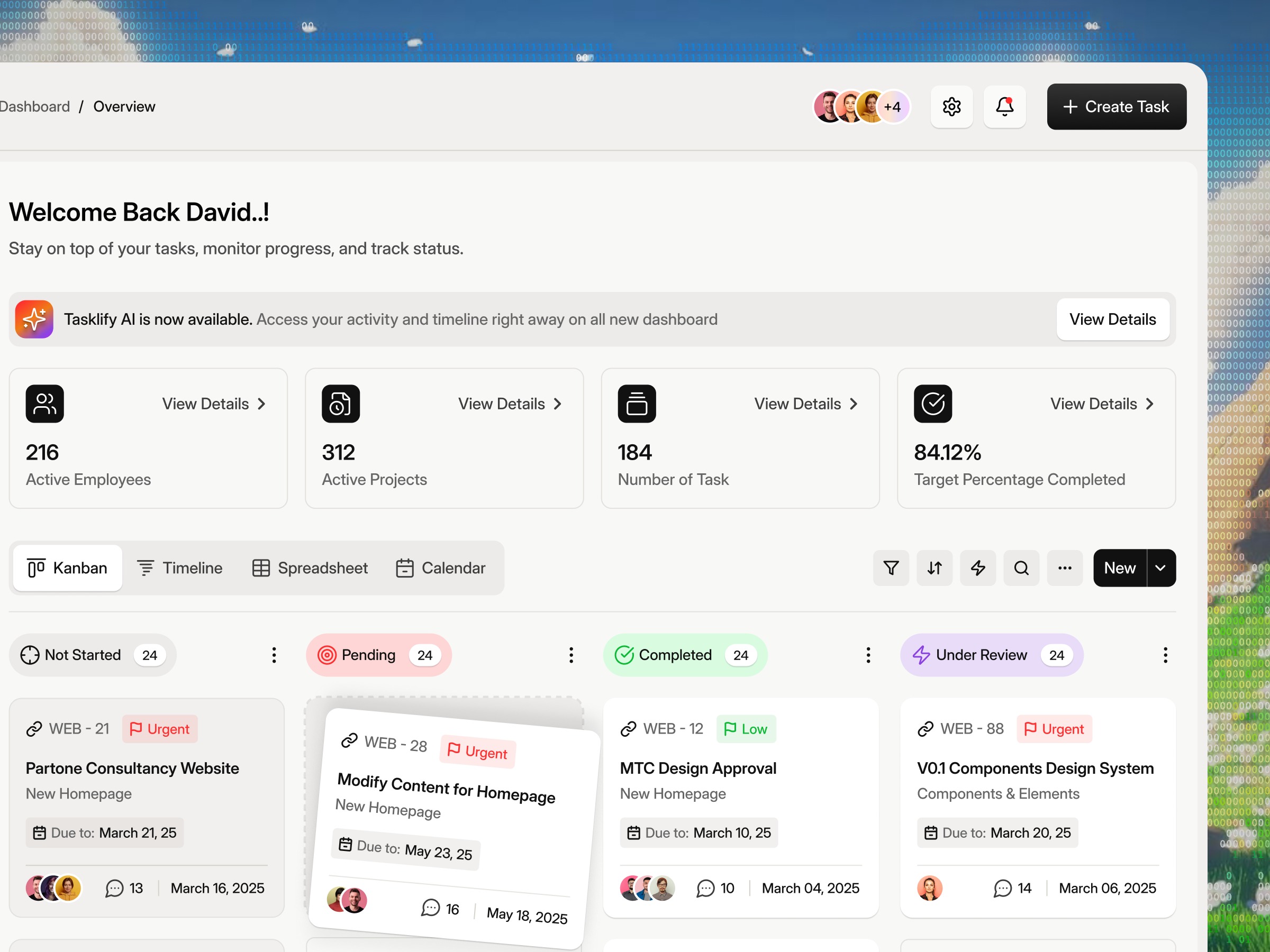 Tasklify – AI-Powered Project Management Platform | UI/UX Case Study Image 0