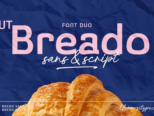UT Breado Font Duo - Rounded Shaded Sans Serif Font
