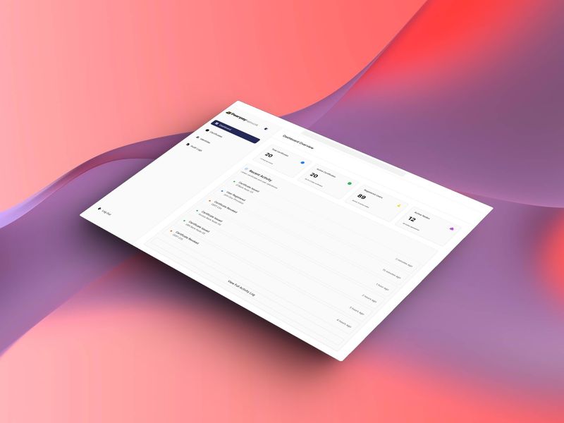 Blockchain Certificate Authority Dashboard