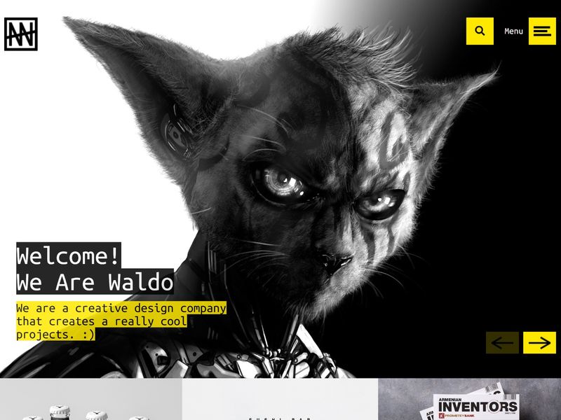 Waldo - Creative Portfolio Showcase HTML Website Template for Freelancers, Creatives & Agencies