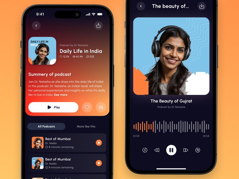 Podcast App UI Design