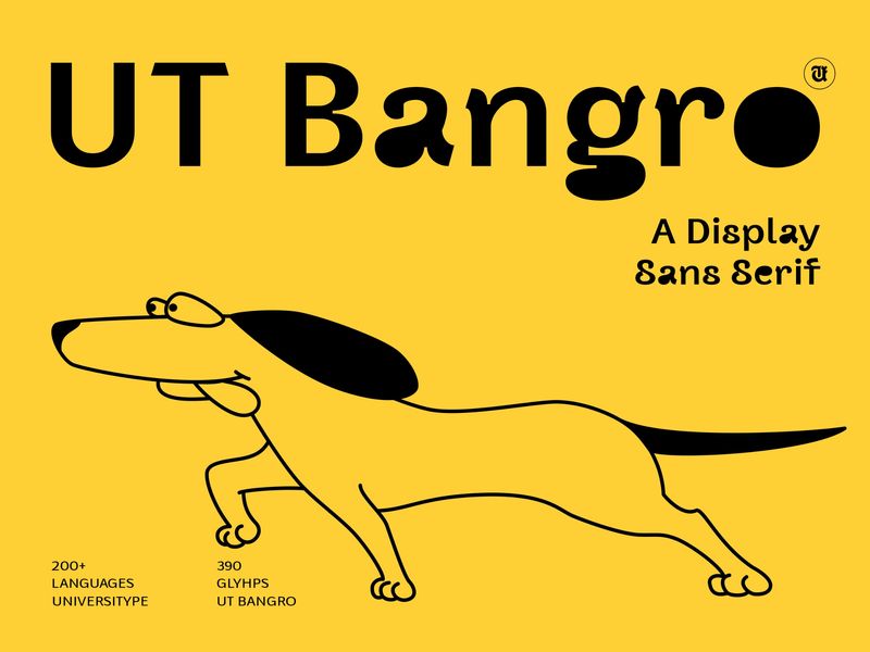 UT Bangro - A Bold Font with Character That Move