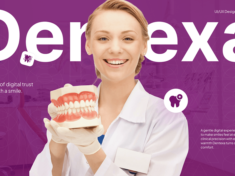 Dentexa | Modern Dental Care Landing Page UI/UX Design