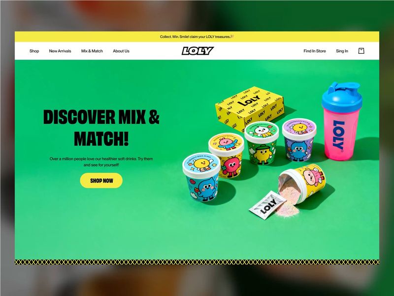 LOLY  Mix & Match Landing Hero