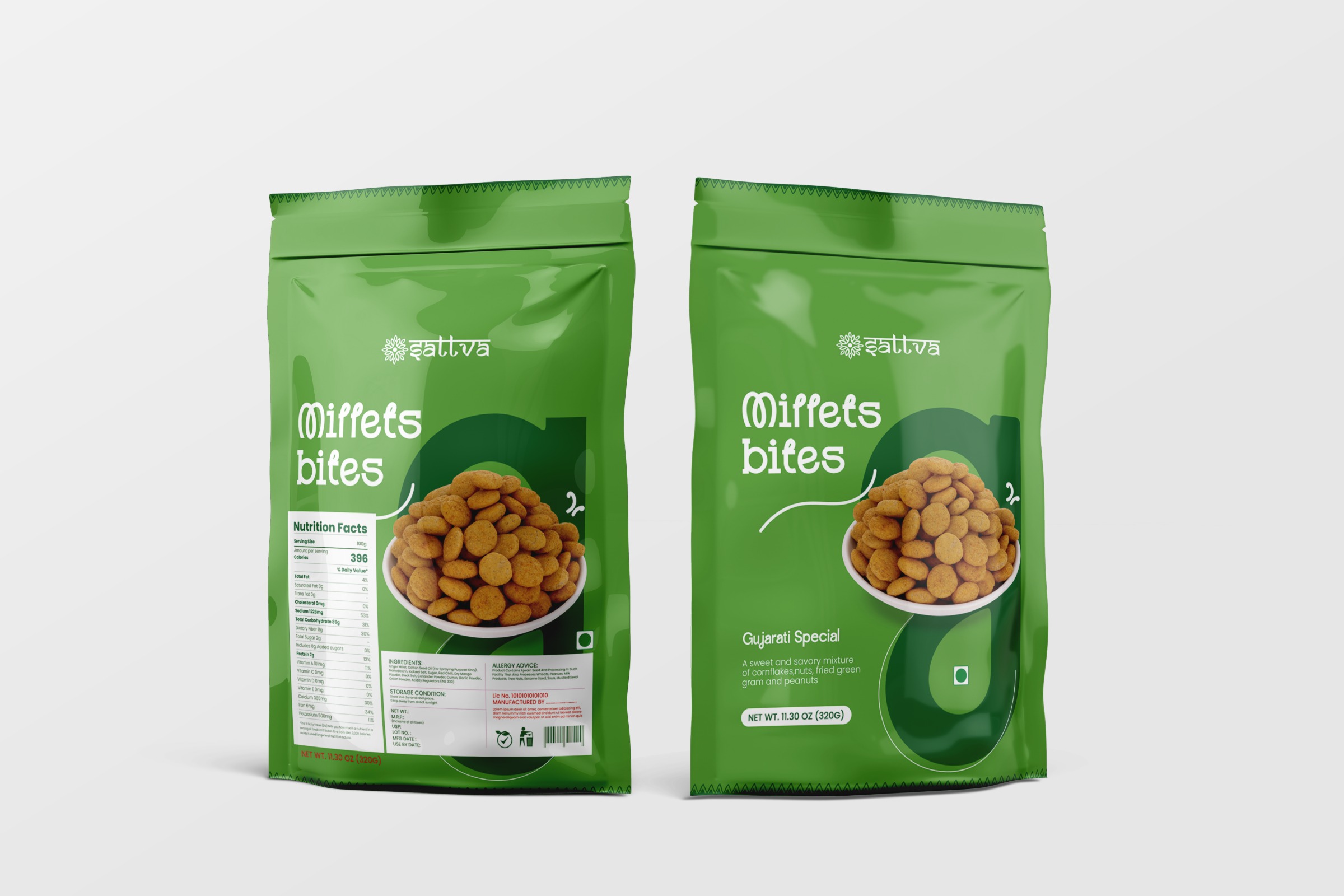 attva Soya Chips Packaging Design | Modern Indian Snack Branding Image 0