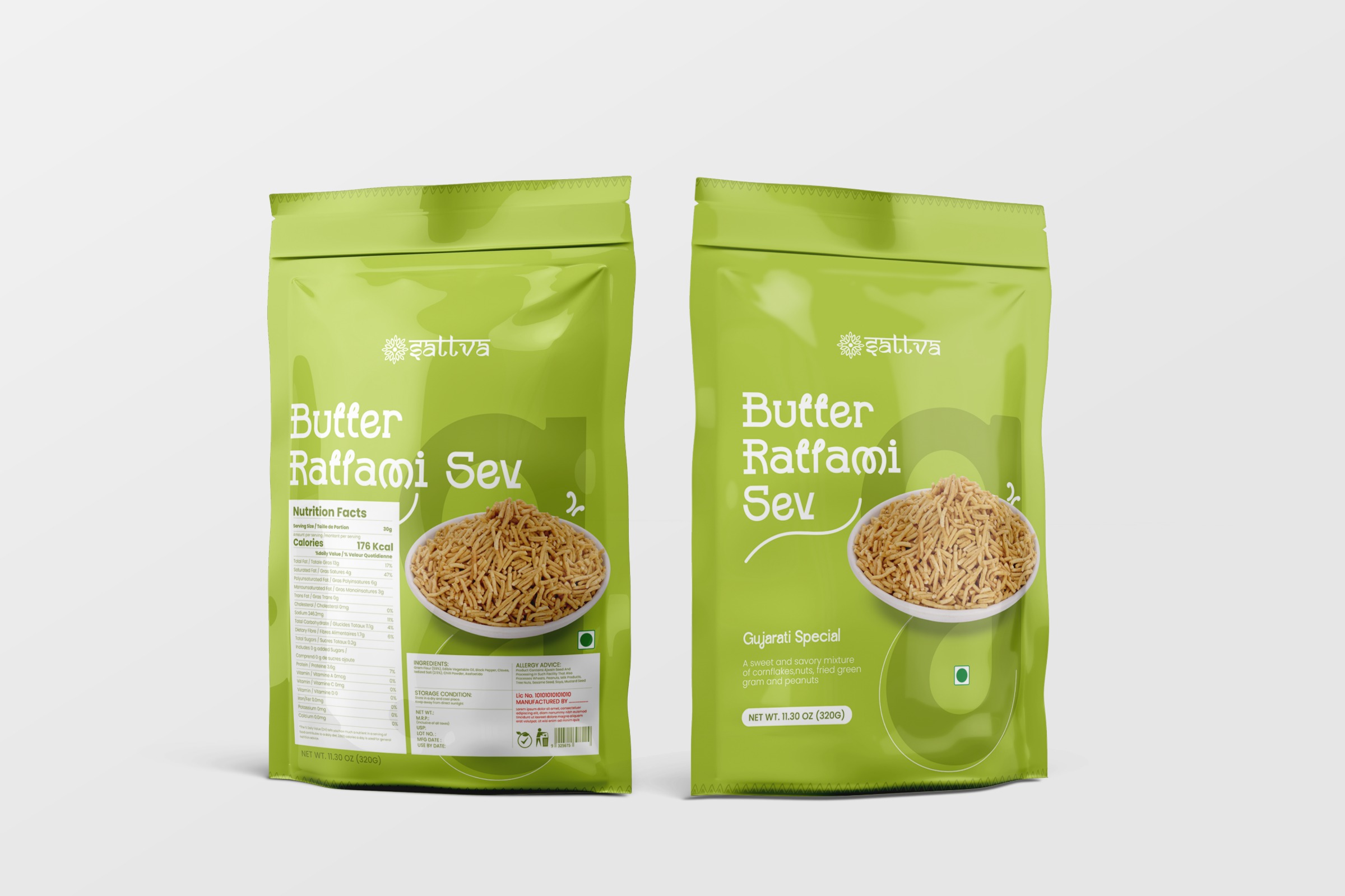 attva Soya Chips Packaging Design | Modern Indian Snack Branding Image 1