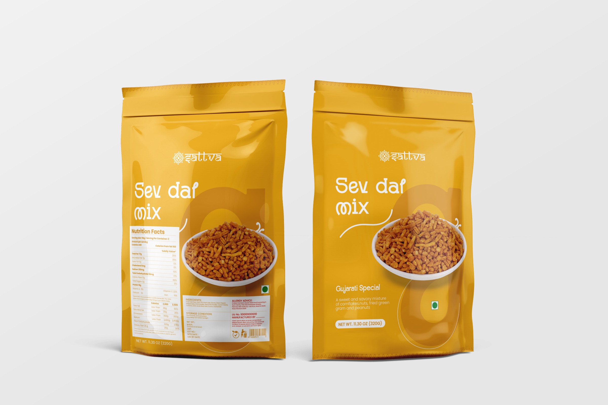 attva Soya Chips Packaging Design | Modern Indian Snack Branding Image 2