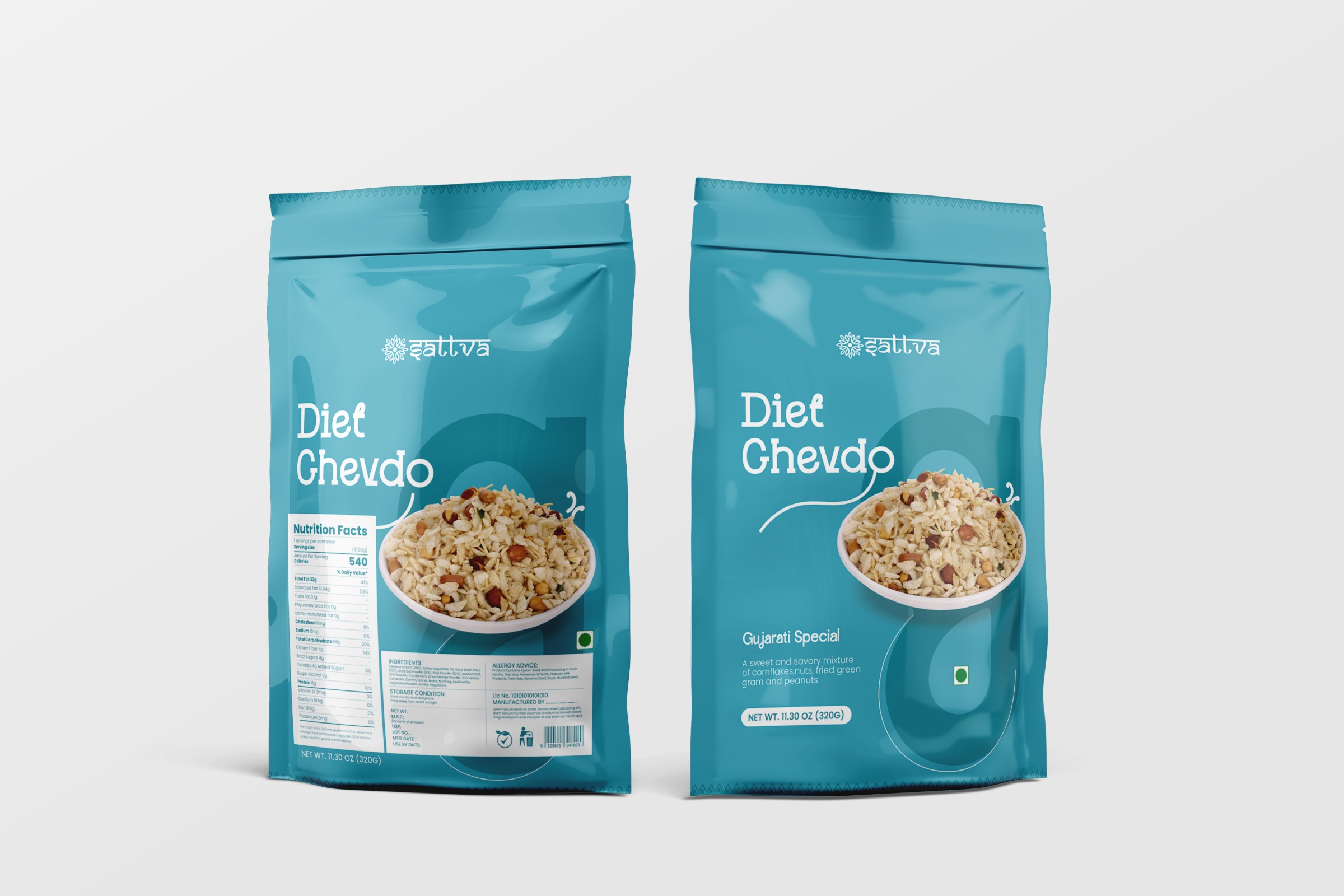 attva Soya Chips Packaging Design | Modern Indian Snack Branding Image 5