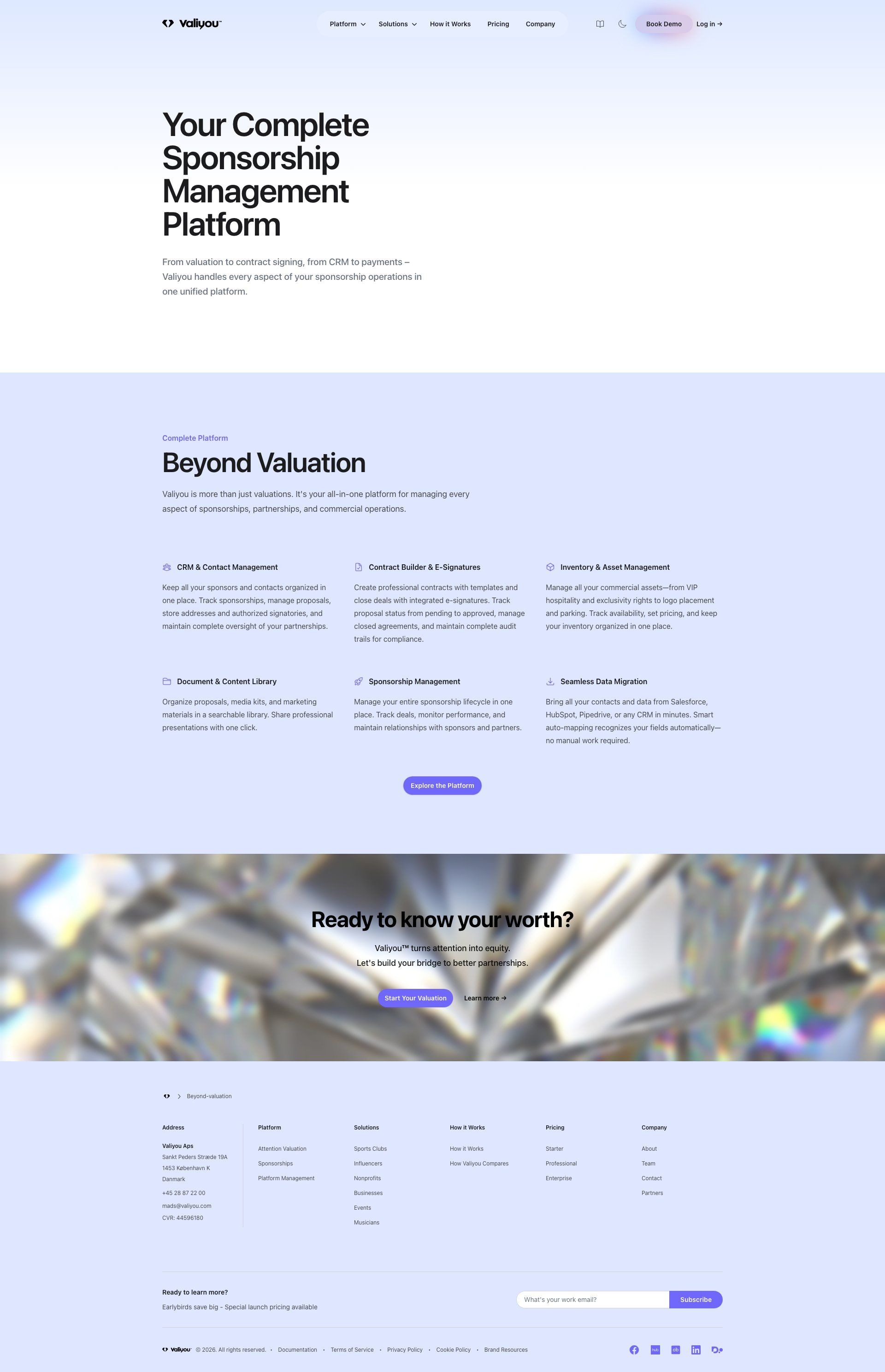 Attention Value & Sponsorship Platform — Valiyou Image 1