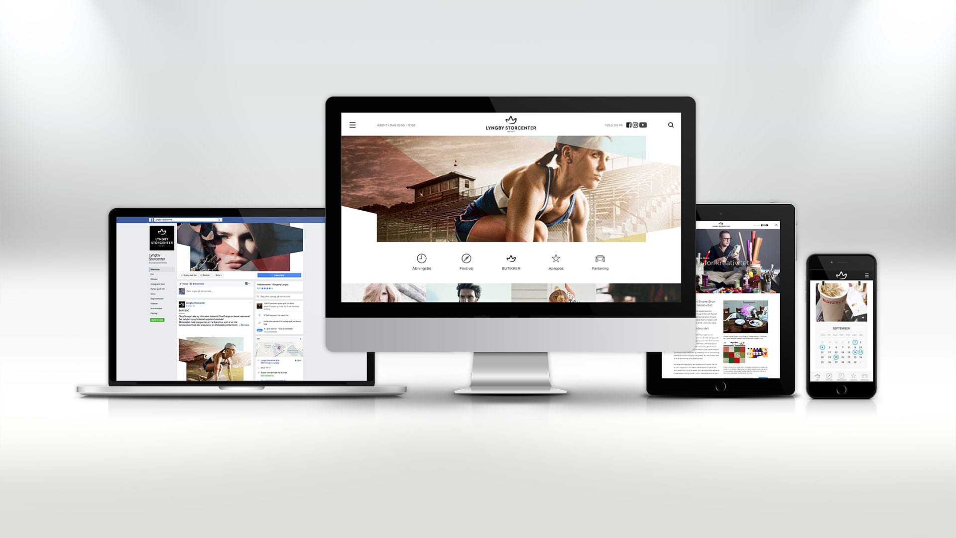 Digital identity and tagline — Lyngby Storcenter Image 0