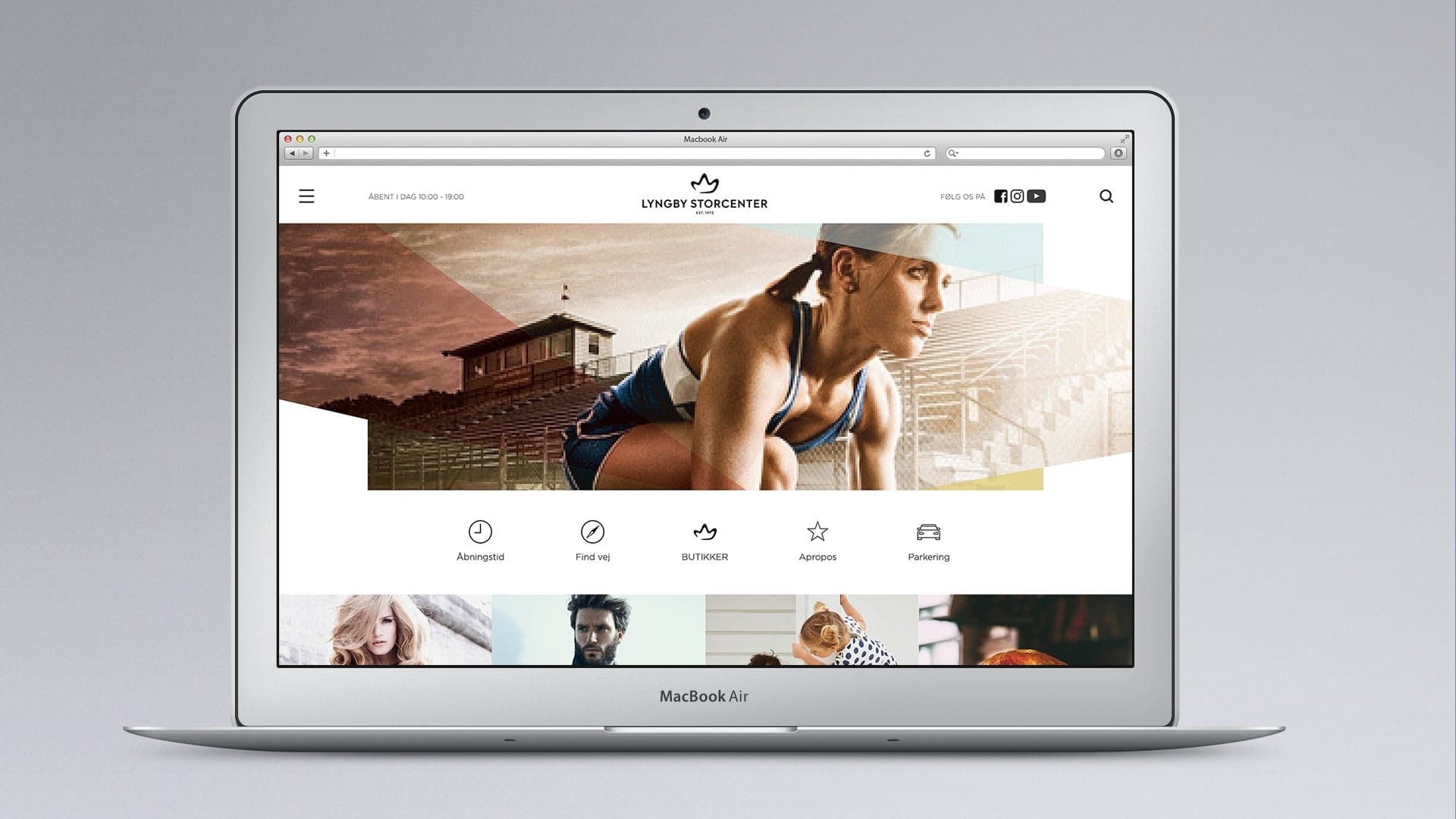 Digital identity and tagline — Lyngby Storcenter Image 1
