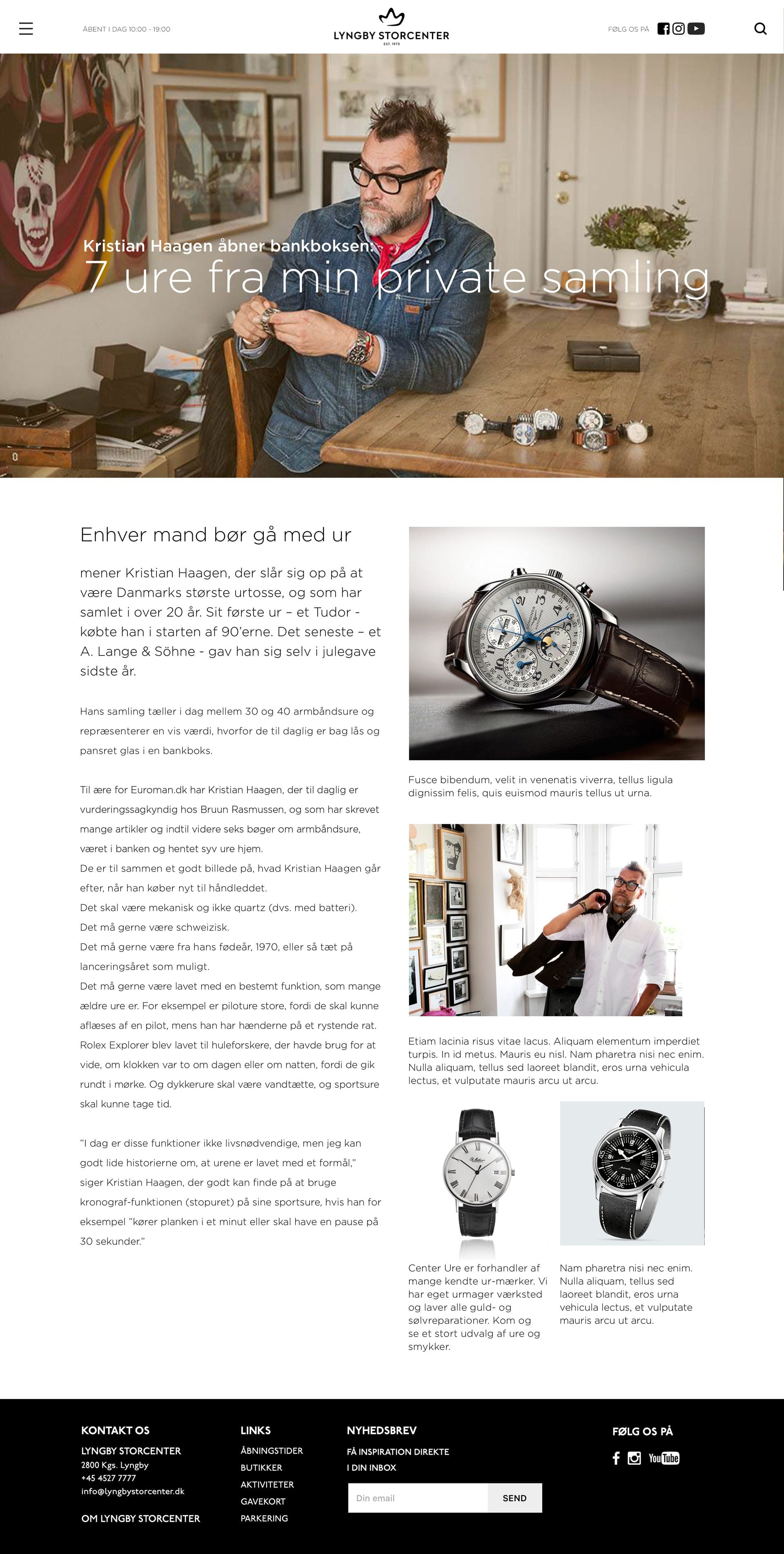 Digital identity and tagline — Lyngby Storcenter Image 2