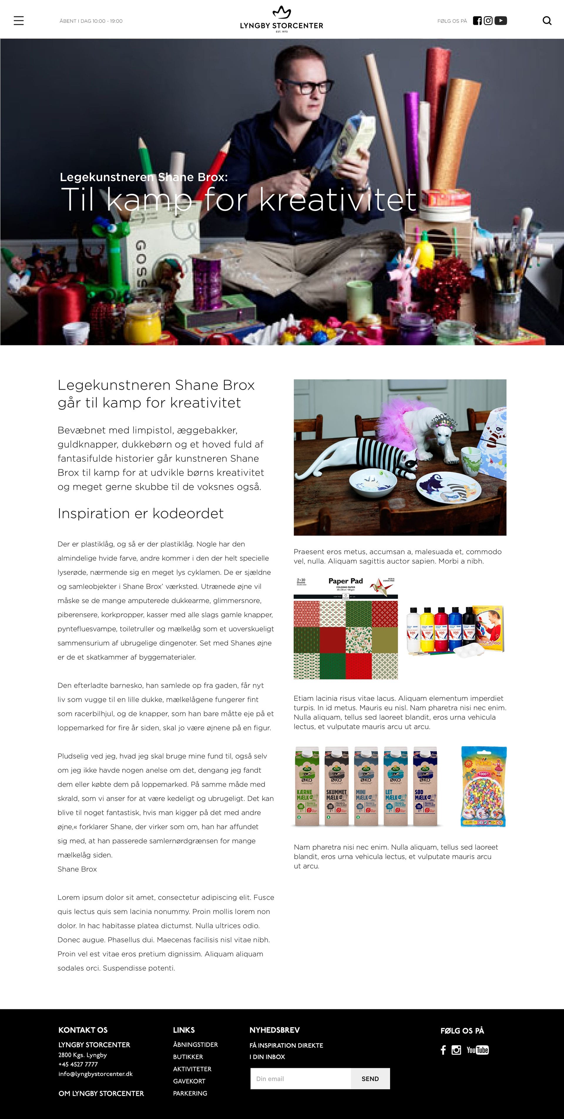 Digital identity and tagline — Lyngby Storcenter Image 4