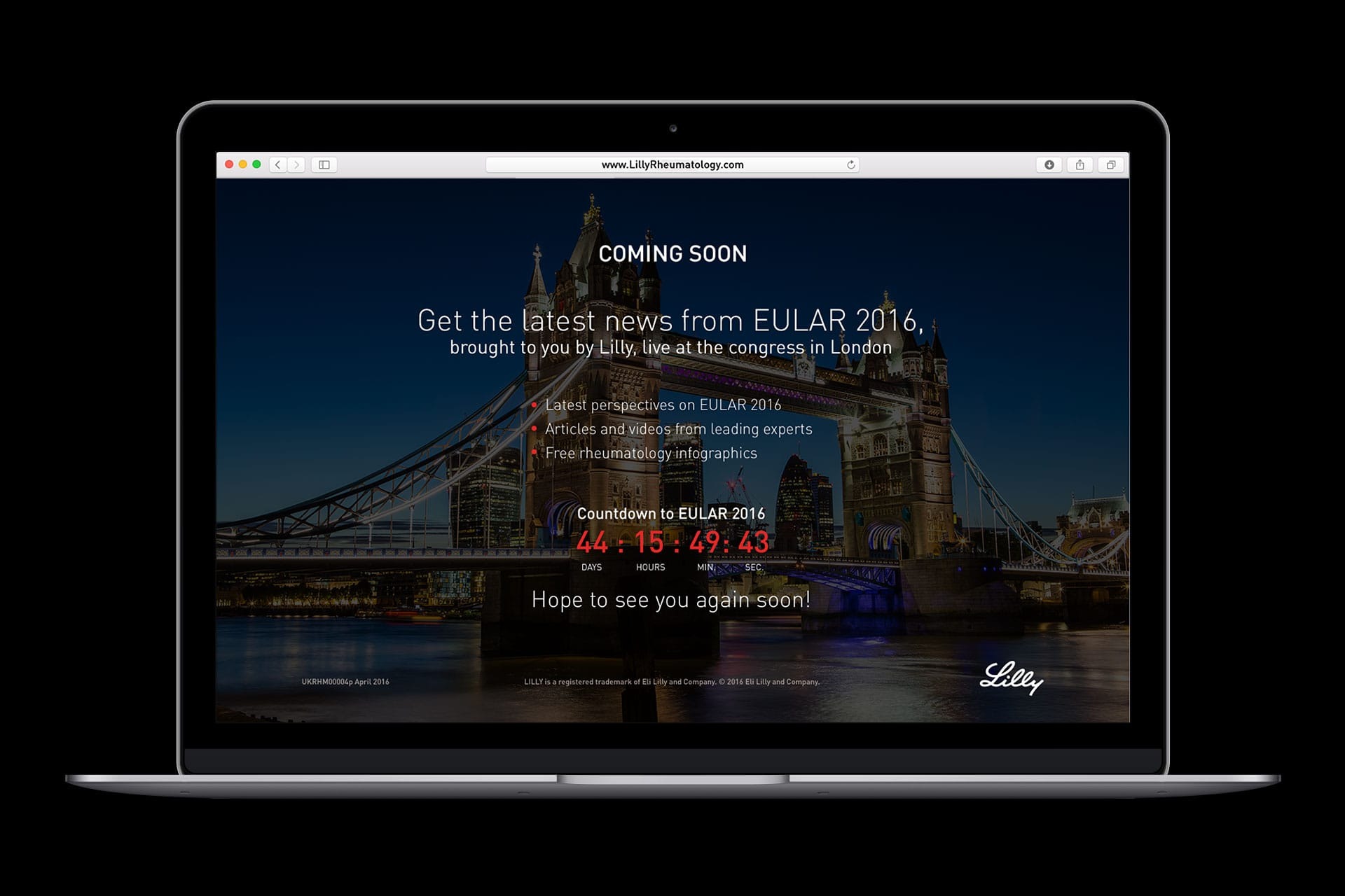 EULAR conference website — Eli Lilly Image 0