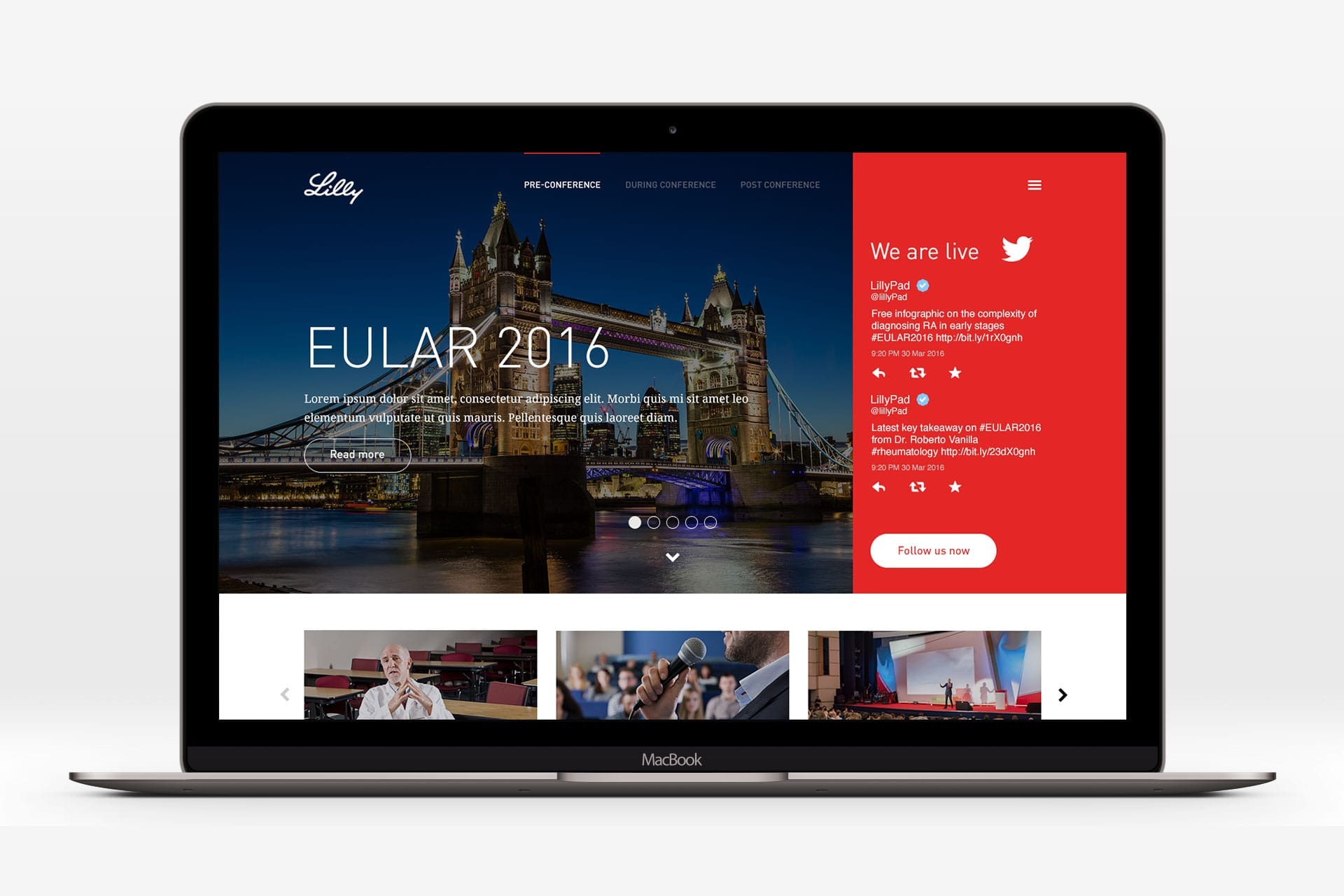 EULAR conference website — Eli Lilly Image 1