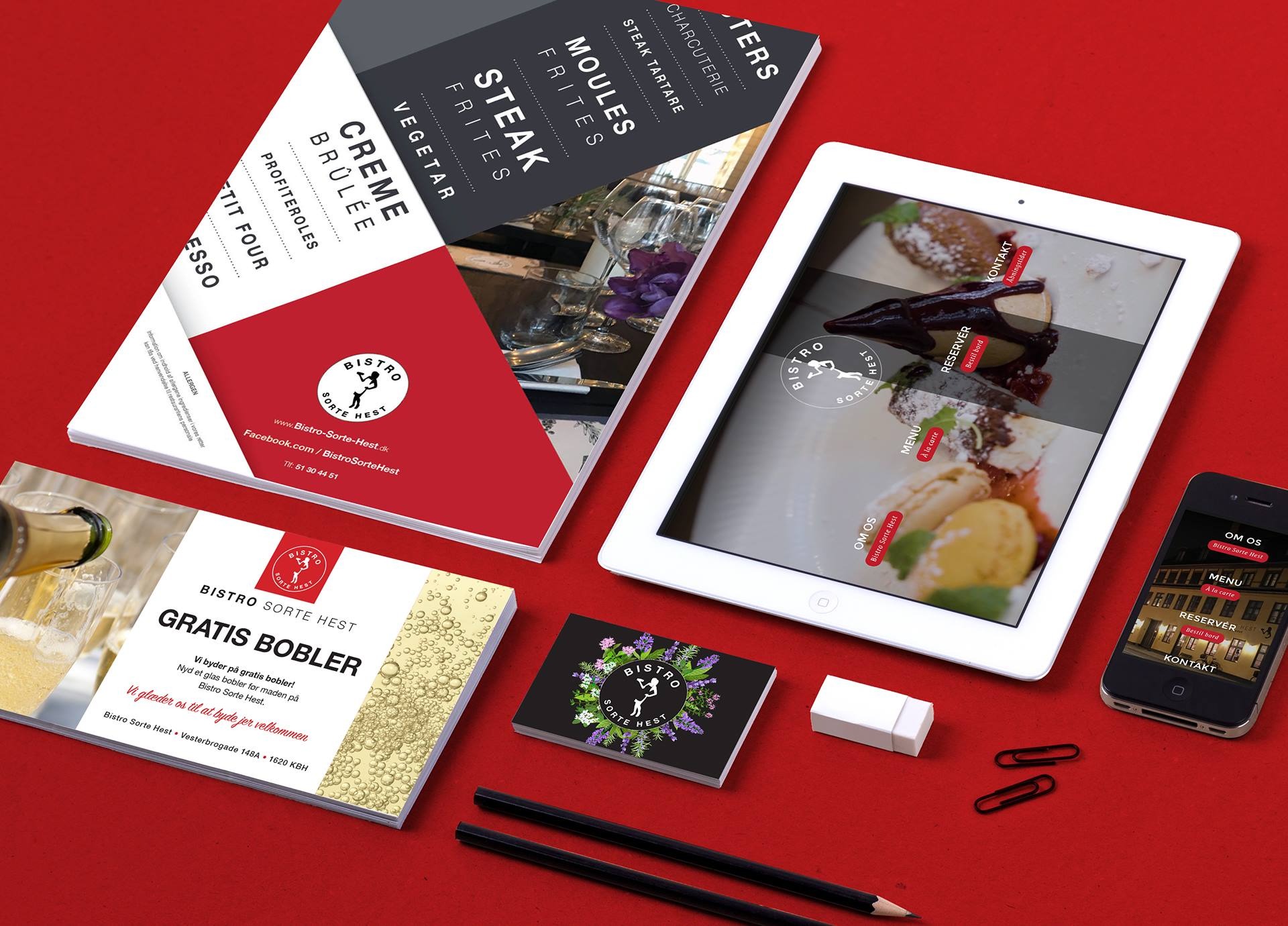 Visual identity and WordPress — Bistro Sorte Hest Image 2