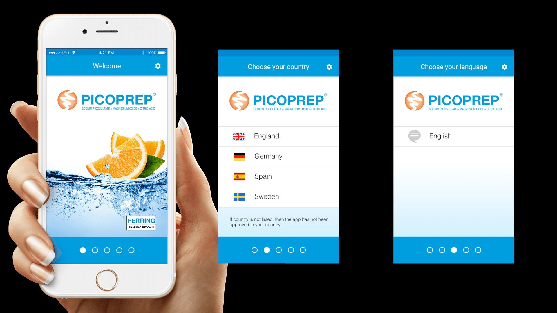 Pharma App for iOS and Android — Ferring Picoprep Image 1