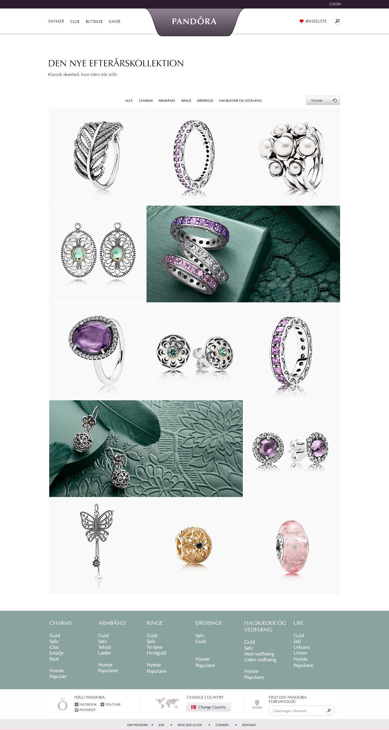 eCommerce redesign of product grid — Pandora Image 1