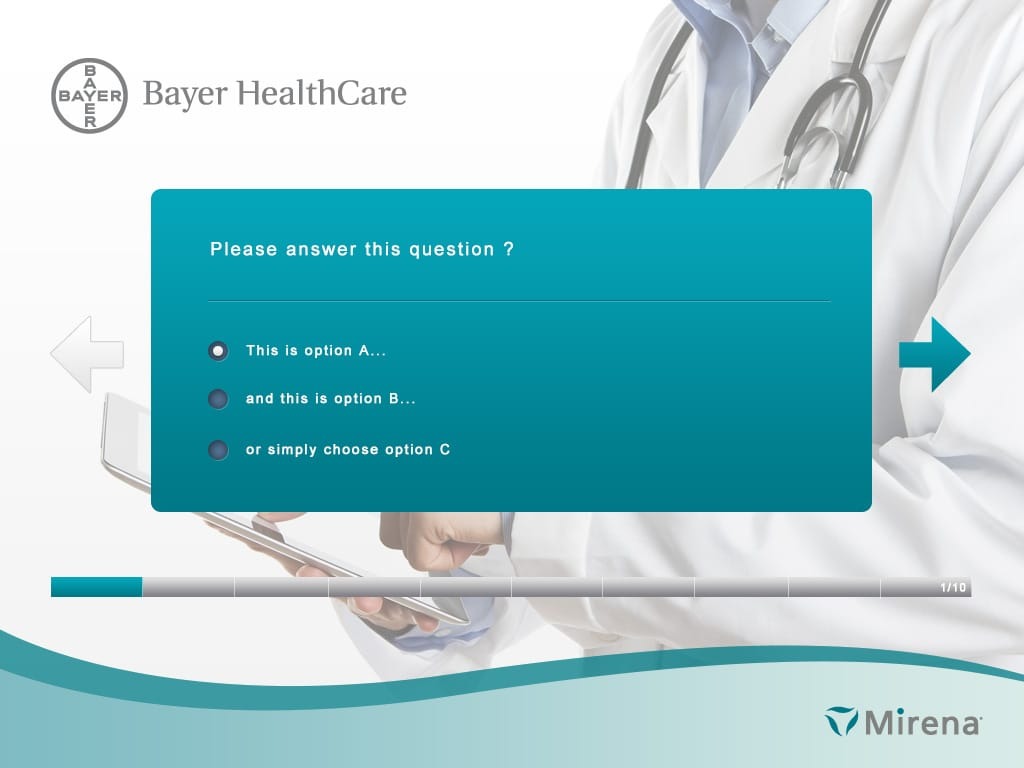 Global master eDetailer for physicians — Mirena Image 3
