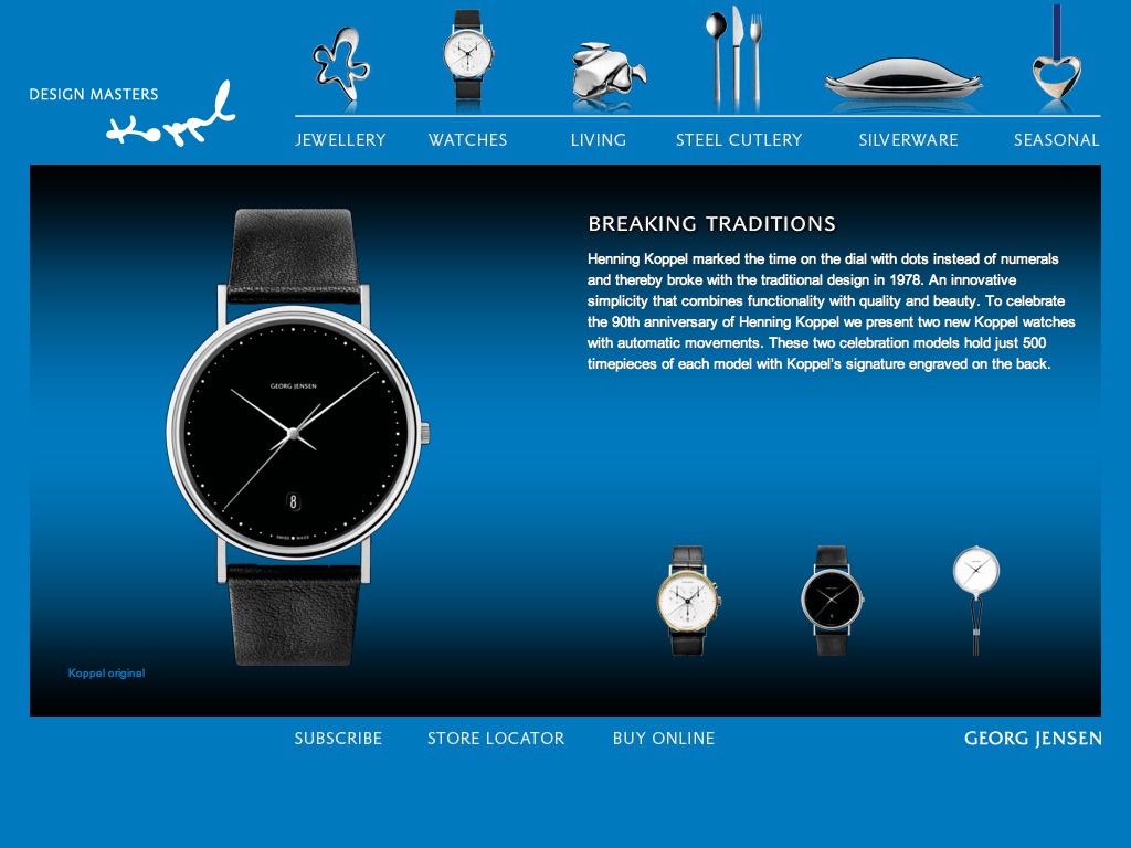Campaign Site for Henning Koppel's 90th — Georg Jensen Image 0