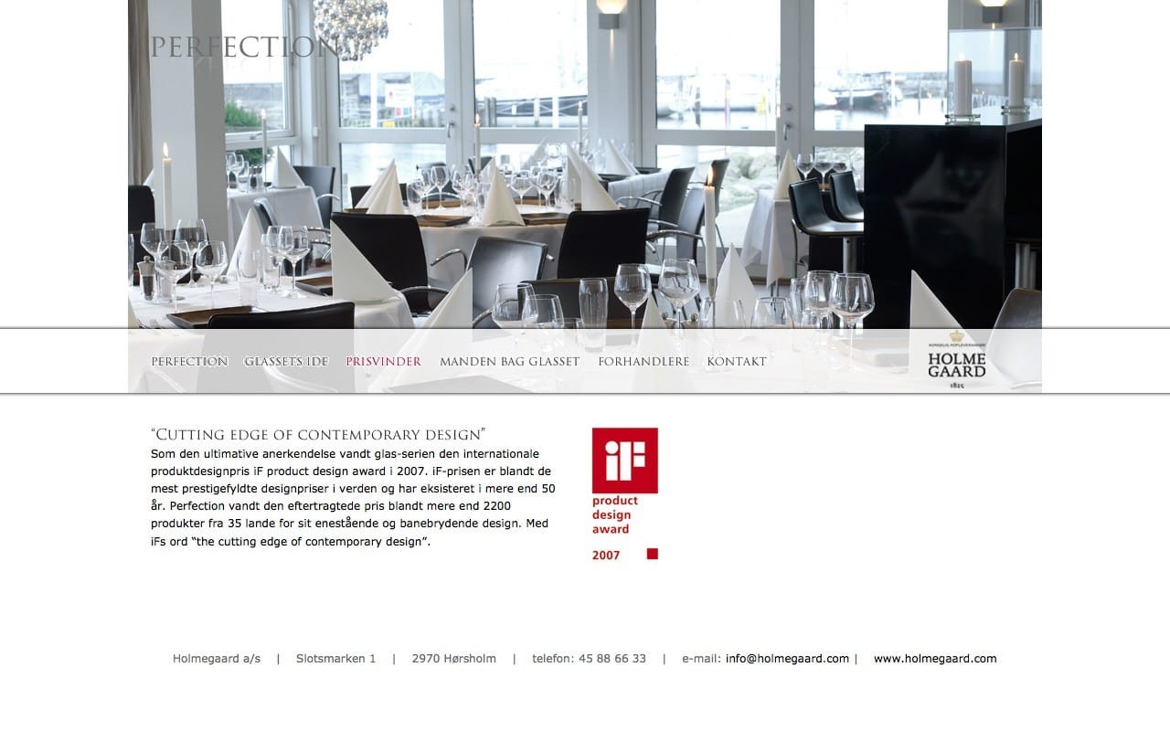 Product website — Holmegaard Perfection Image 2