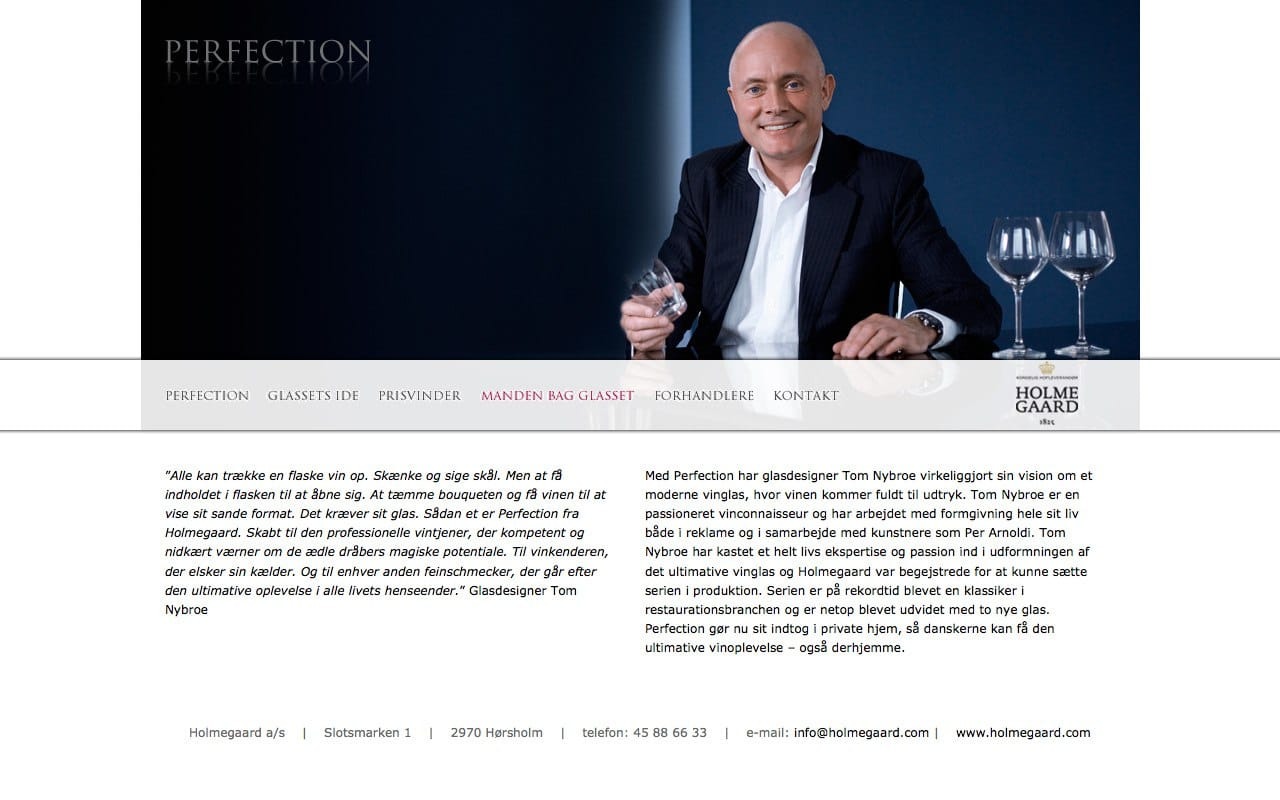 Product website — Holmegaard Perfection Image 3