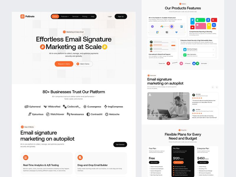 Email Marketing SaaS Landing Page