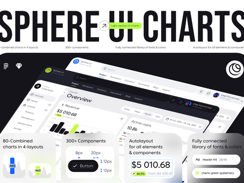 SPHERE UI CHARTS (UI KIT) — Design Freebies on UI8