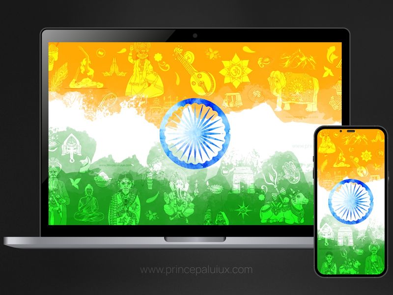 Free India Flag Wallpaper 4K