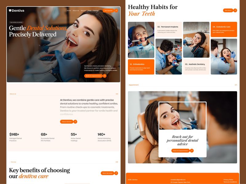 Dental Care Website Design