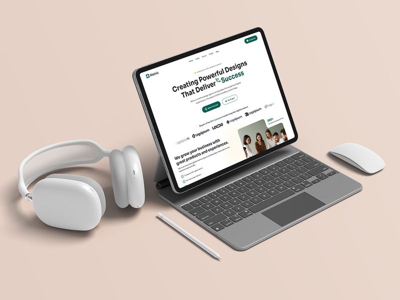 Modern Creative Agency Hero Section Design