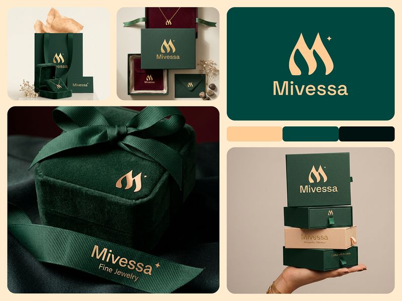 Premium Jewelry Brand Identity, Packaging & Brand Materials