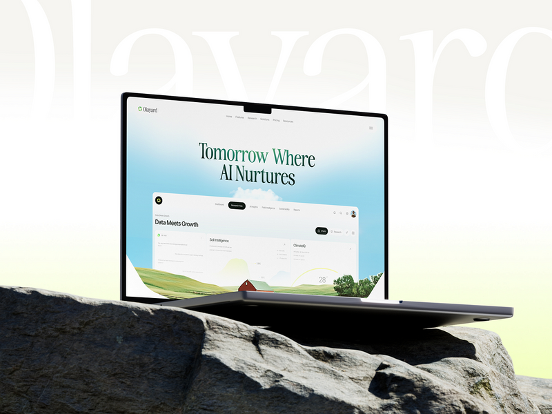 AI Farm Agriculture Website Landing Page Design by Taqwah