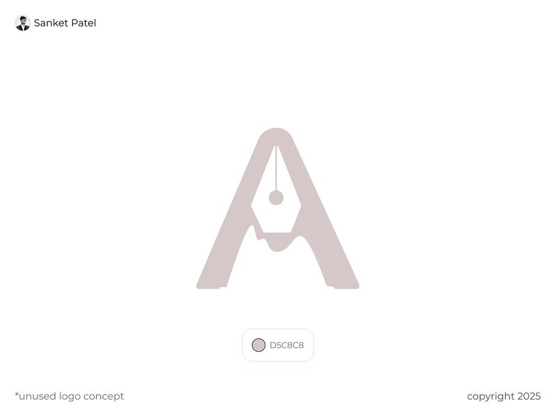 A Logo – Modern & Minimalist Lettermark for Your Brand by Sanket Vasoya