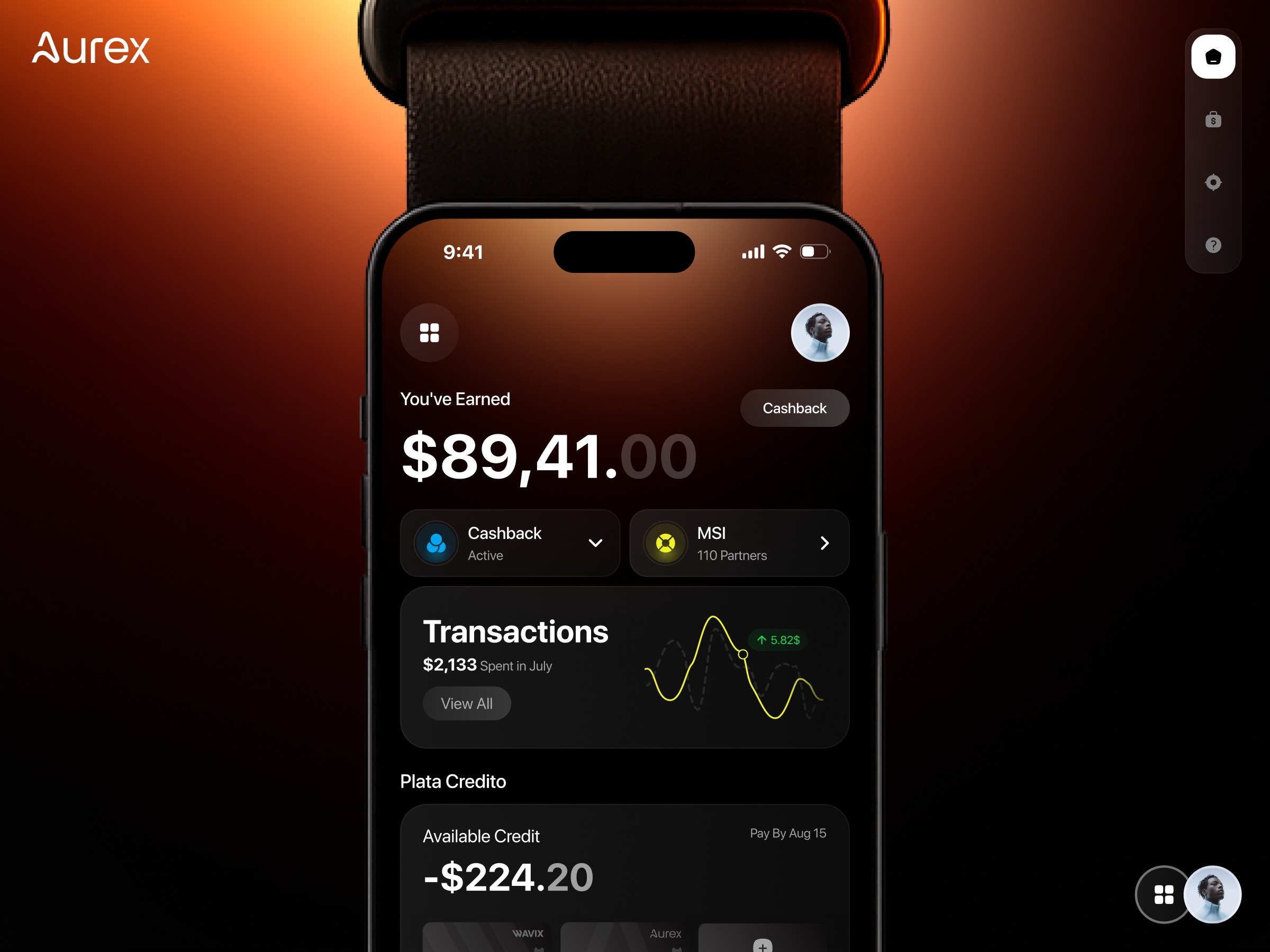 Aurex — Digital Banking Mobile App Design