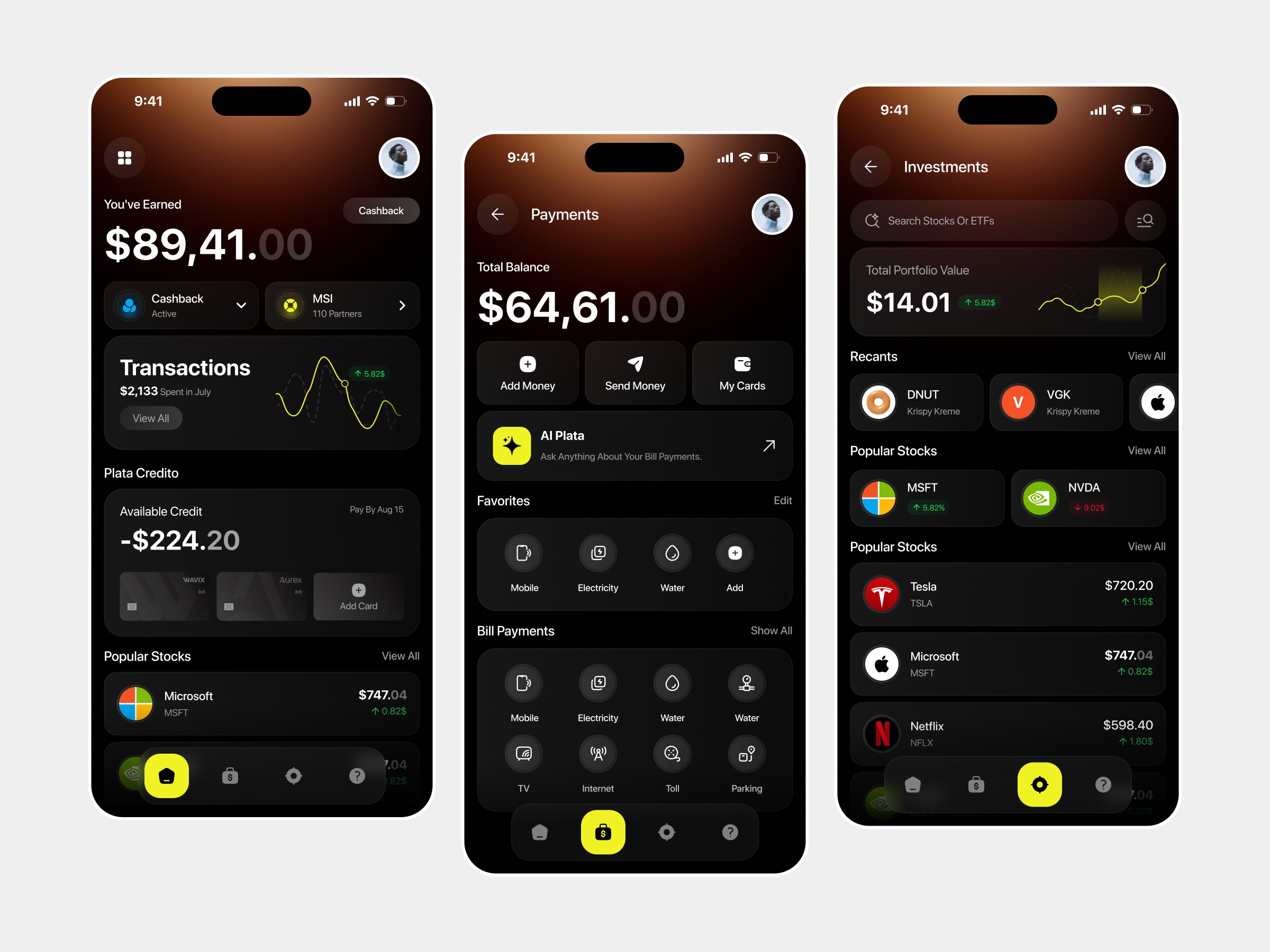 Finance Digital Banking - App Design