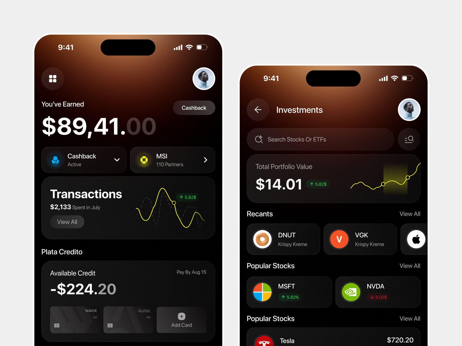 Finance Digital Banking - App Design Image 1