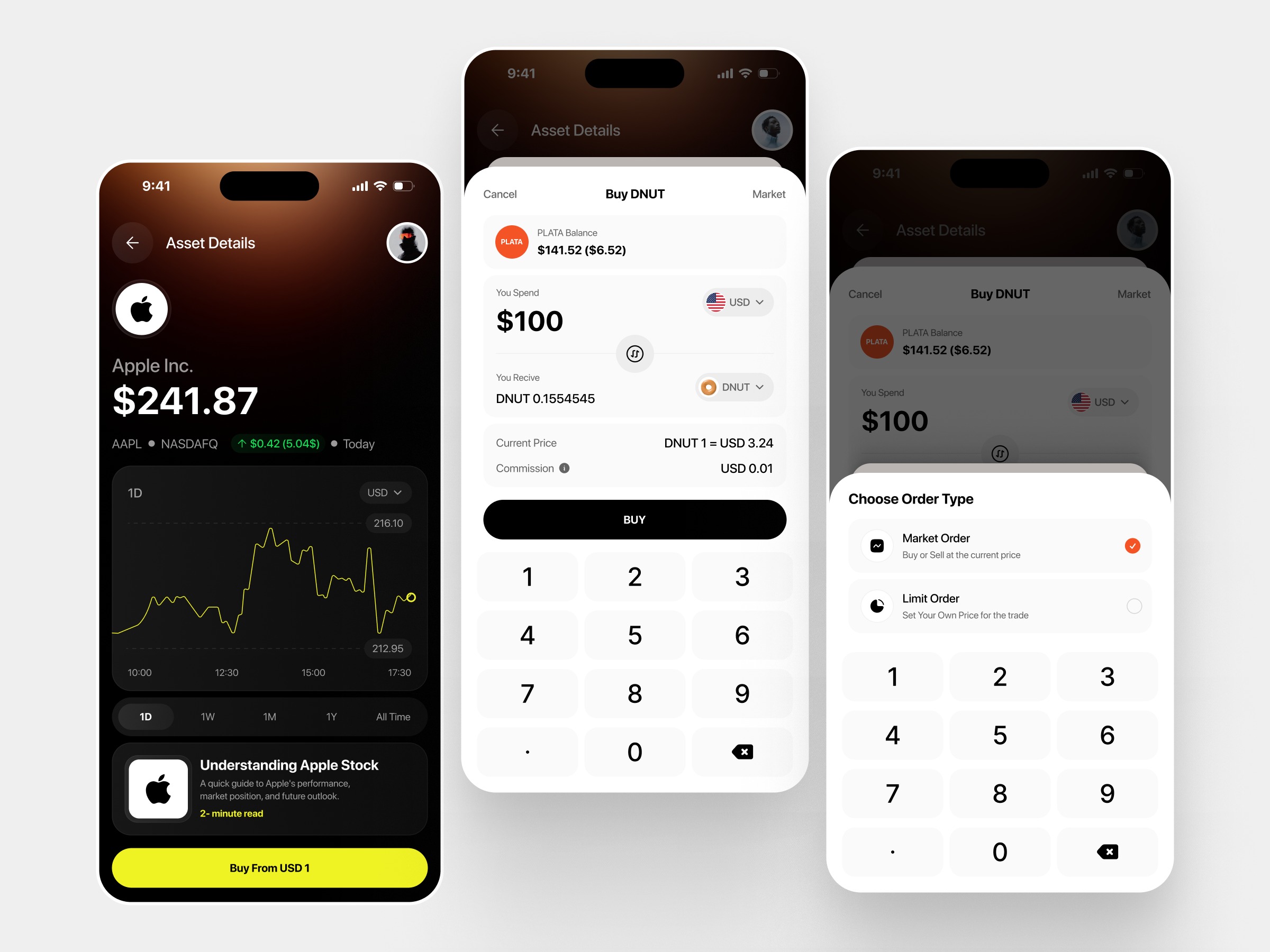 Stock Investment Mobile App UI/UX Design Image 0