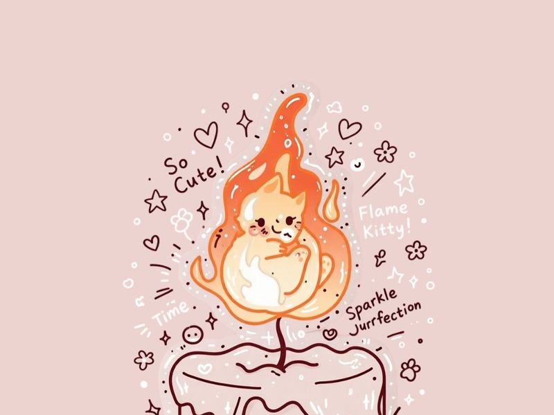 Cat Candle 