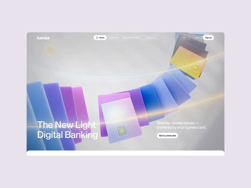 Neobank Website by Mirhayot for Eloqwnt