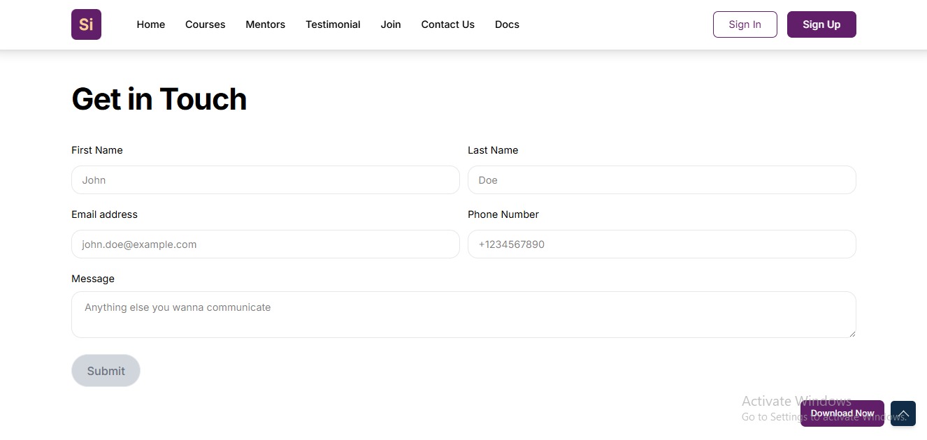 Si Educational NextJs Free Landing Page Template  Image 5