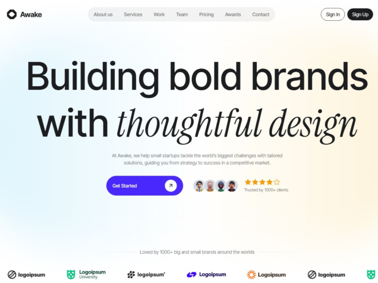 Awake Agency Nextjs Template Image 0