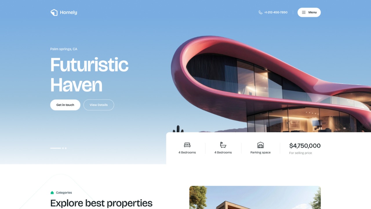Homely Next.js Website Template  Image 0