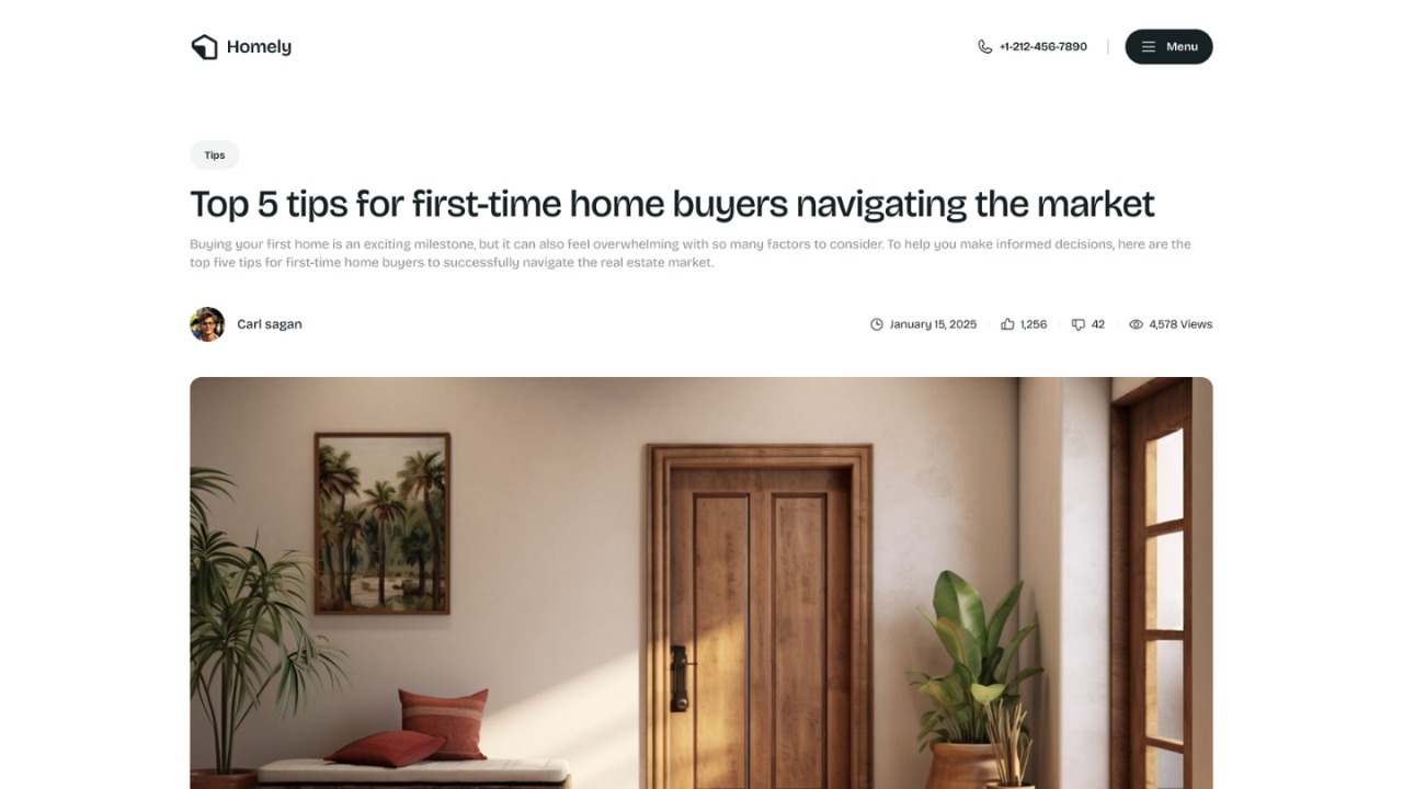 Homely Next.js Website Template  Image 2