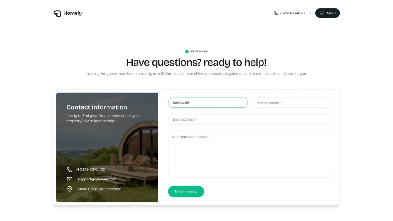 Homely Next.js Website Template  Image 3