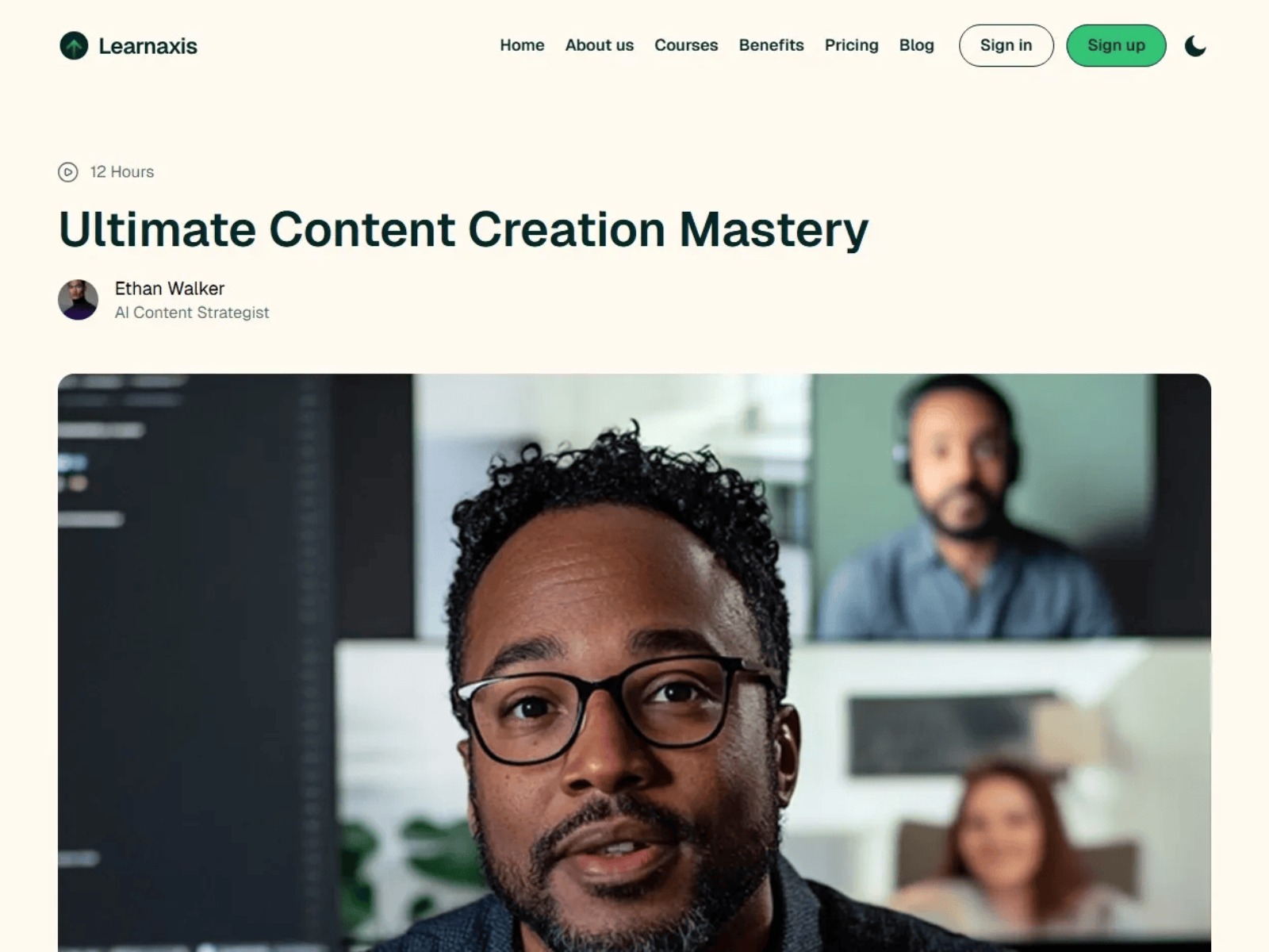 LearnAxis  Next.js Website Template Image 2