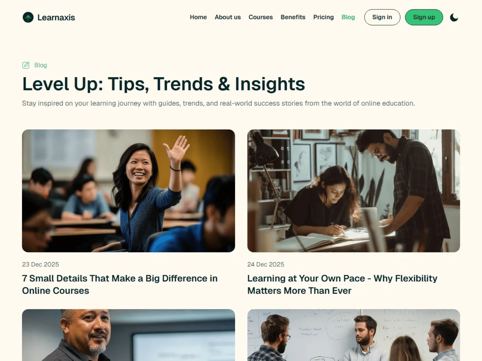 LearnAxis  Next.js Website Template Image 3